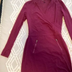 Maroon dress from Athleta.